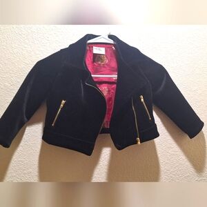 Velvet Kids Jacket with Gold Accents